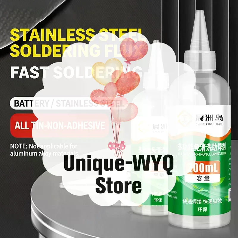 HWY-800 Nickel Copper Stainless Steel Liquid Solder Flux NonCorrosive  For PCB Repair and Electrical Soldering
