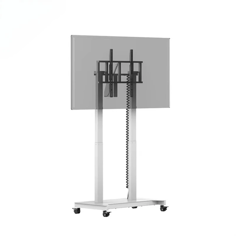 

Белая электрическая тележка STLF для 52, 100-дюймовая подставка для ЖК-телевизора, подъемник для мобильного телевизора, раскладной механизм, моторизованный