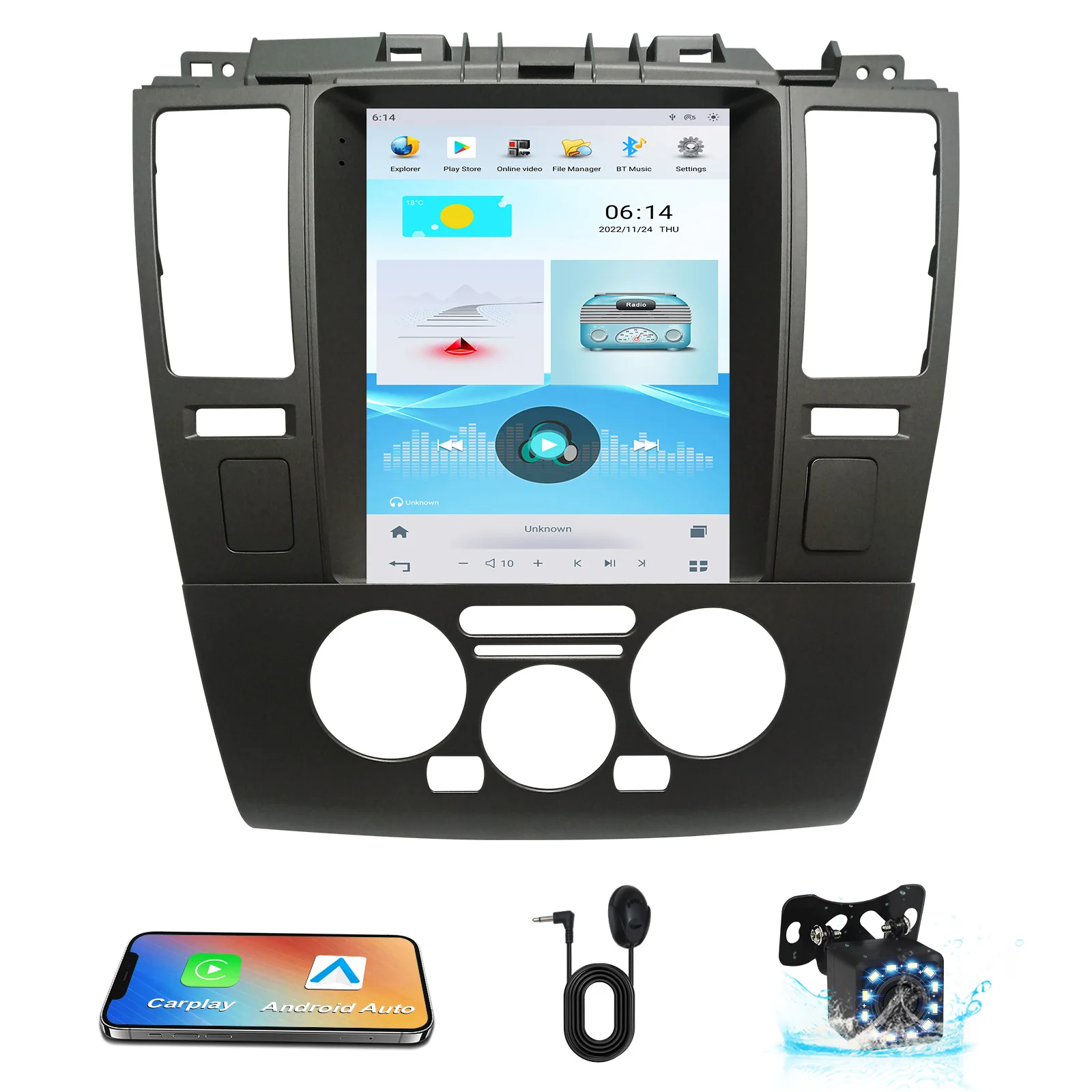 

CUSP Android 11.0 system Auto Car Radio Multimedia Video Player Nissan Tiida 2004-2011 Bluetooth Radio Car Navigation GPS