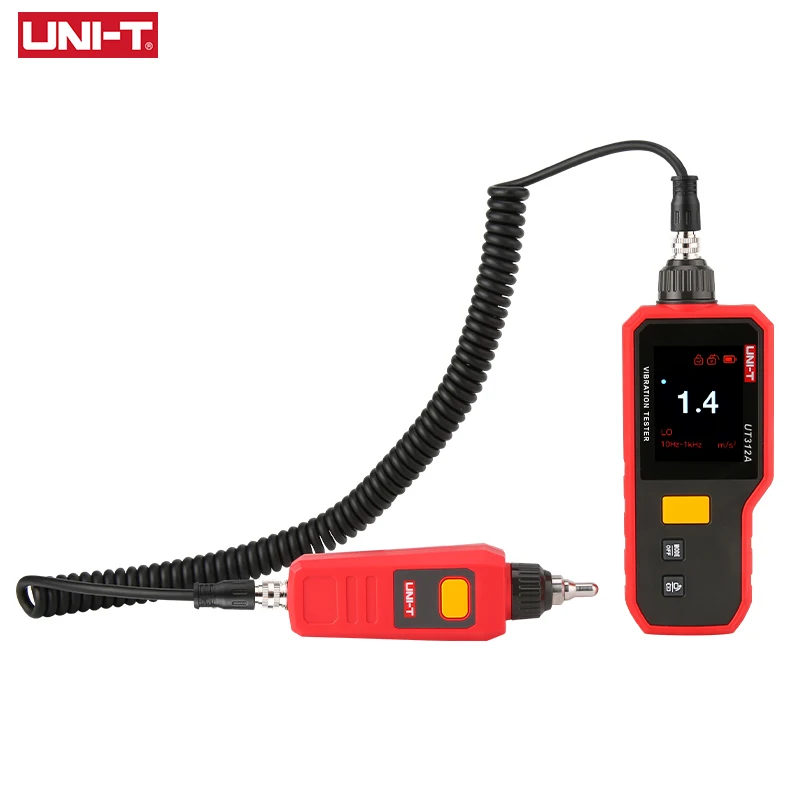 UNI-T Vibration Meter Testers UT312A Handheld Digital Vibrator Tester 0.1 - 199.9m/s² Vibration Analyzer