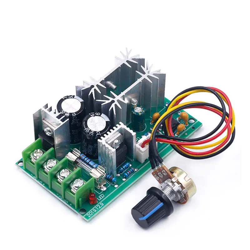 1Pc DC 10-60V Motor Speed Control Regulator PWM Motor Speed Controller Switch 20A.