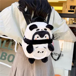 Cartoon Panda Penguin Backpack Large Capacity Cartoon Schoolbag Gift