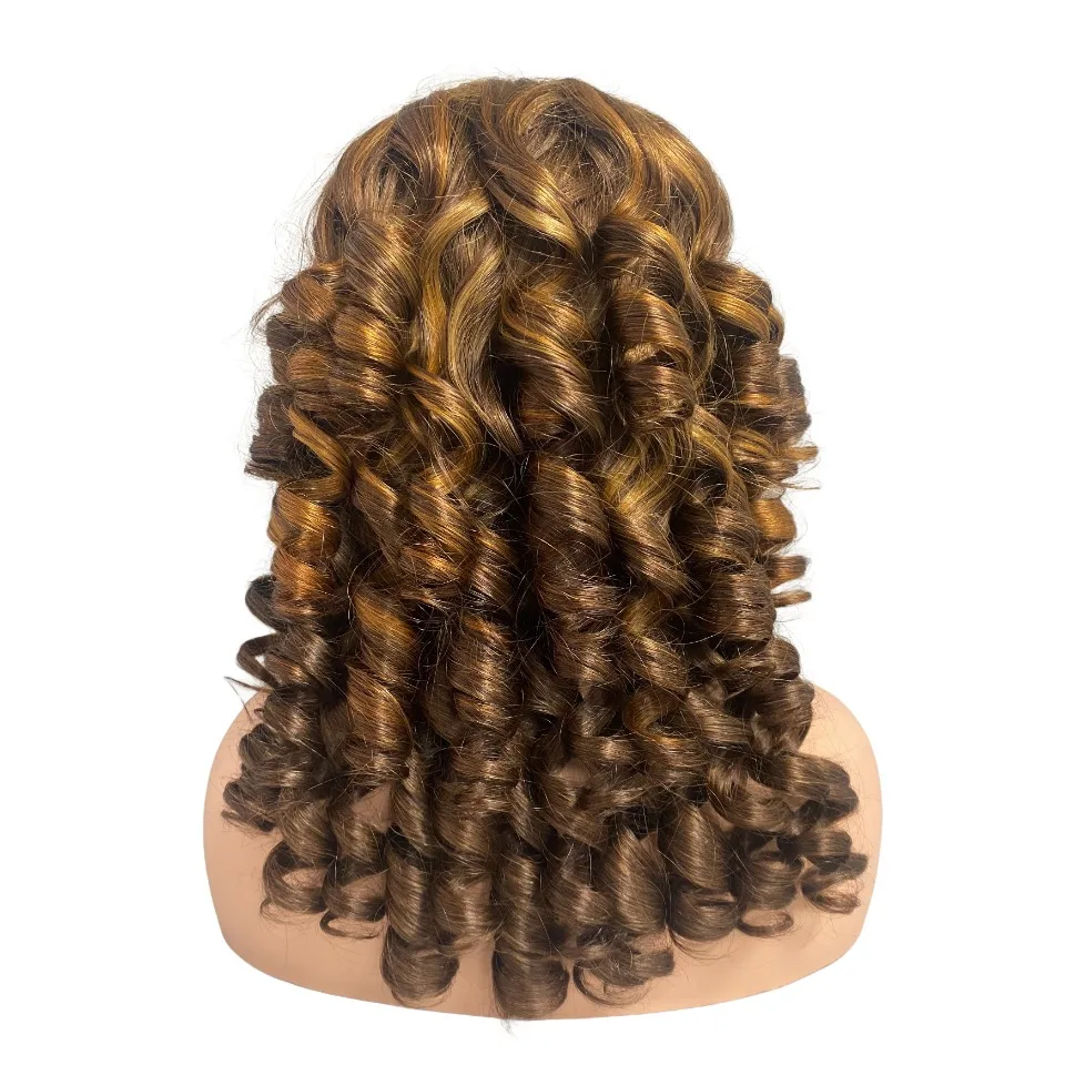 

Ombre Loose Wave 4/30 Color 13x4 Lace Human Hair Wigs HD Transparent Brazilian Remy Hair 200 Density 24 Inch for Black Women