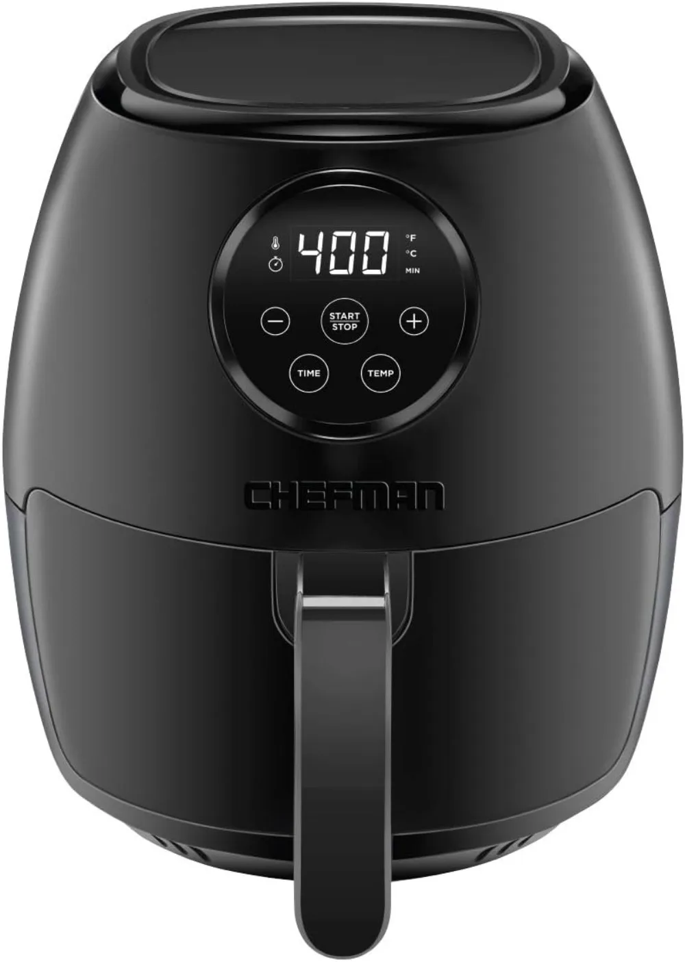 

Small Air Fryer Healthy Cooking 3.6 Qt User Friendly Nonstick Digital Touch Screen Dishwasher Safe Basket w/ 60 Minute Timer