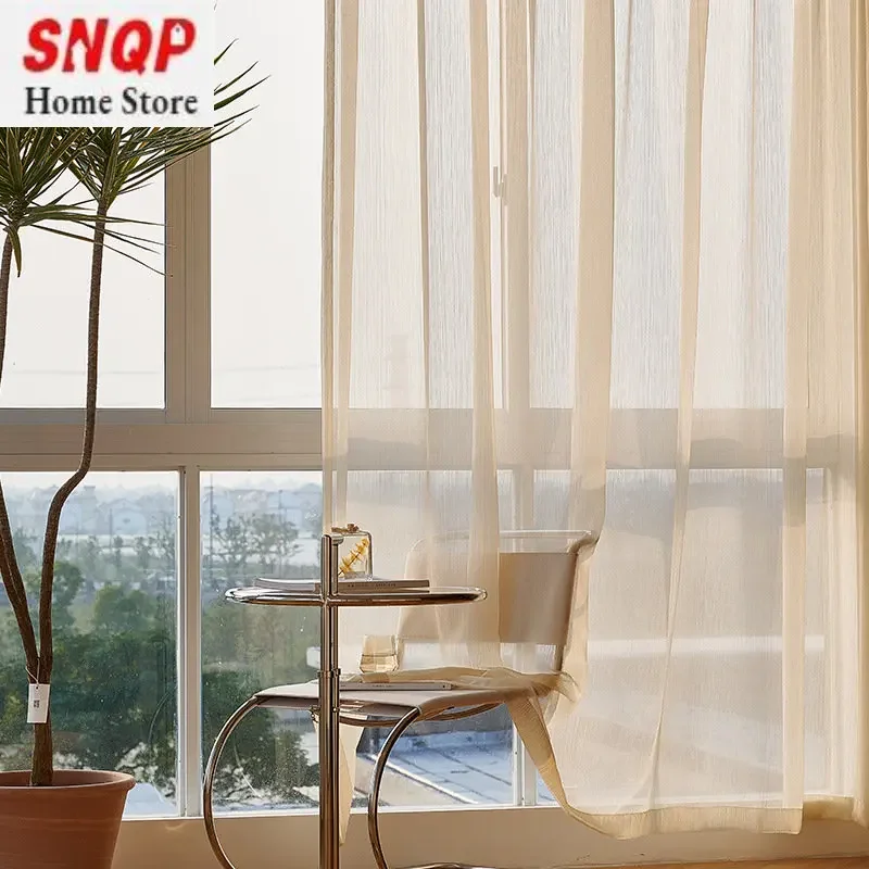 

French Style Luxury Tulle Curtains for Living Room Bedroom New Home Decoration Modern Curtains Window Voile Sheer Drapes Custom