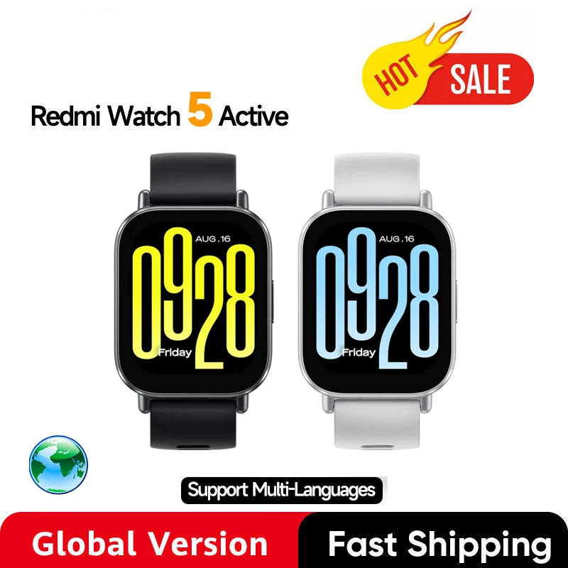 �y�Z�[�����z�O���[�o���� Redmi Watch 5 Active 2�C���`�f�B�X�v���C �ő�18���Ԃ̃o�b�e���[�������� 140��ވȏ�̃��[�N�A�E�g���[�h Bluetooth�ʘb 5ATM