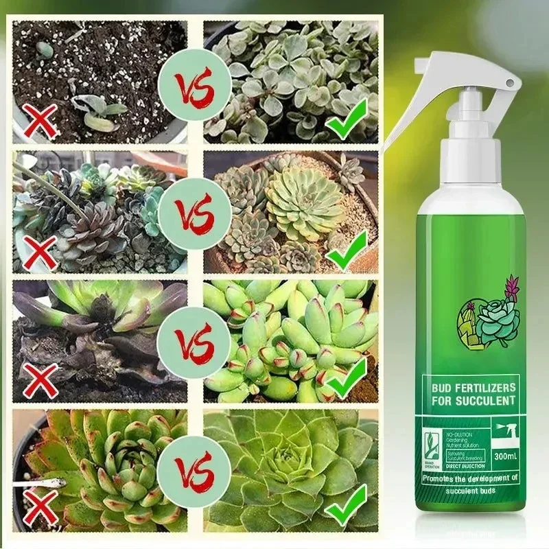 

300ml Bud Fertilizers for Succulent Plant Bursting Element Foliar Fertilizer Promoting Growth Bursting Buds Nutrient Solution