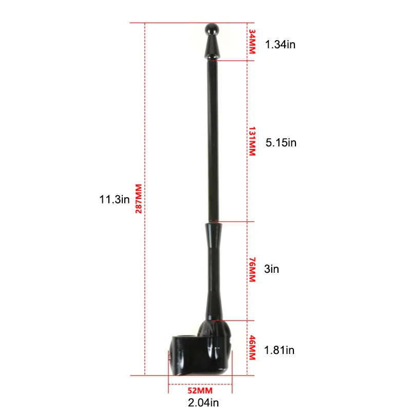Premium Motorcycle Flag Pole 15mm Hole Aluminum Alloy Durable Stand for Harley Yamaha Honda GL1800 Flagpole Bracket