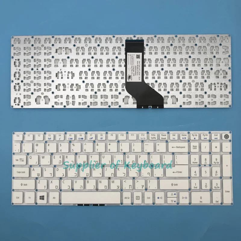 

NEW Hebrew/Hungarian Keyboard For Acer Aspire E5-573 E5-573T E5-573TG E5-573G E5-722 E5-772 V3-574G E5-532G LV5T_A50B White