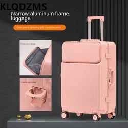 KLQDZMS New Suitcase Front Opening Laptop Trolley Case 20