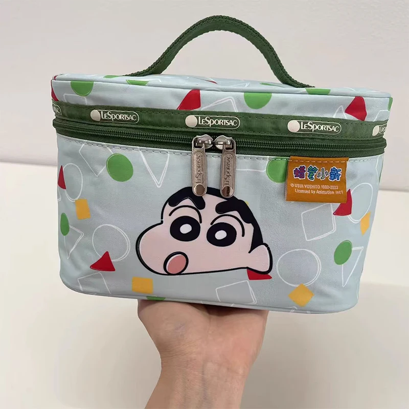 2024 Kawaii Crayon Shin-Chans Makeup Travel Storage Bag Anime Daily Cosmetics Skincare Product Storage Box Lovely Girls Gifts