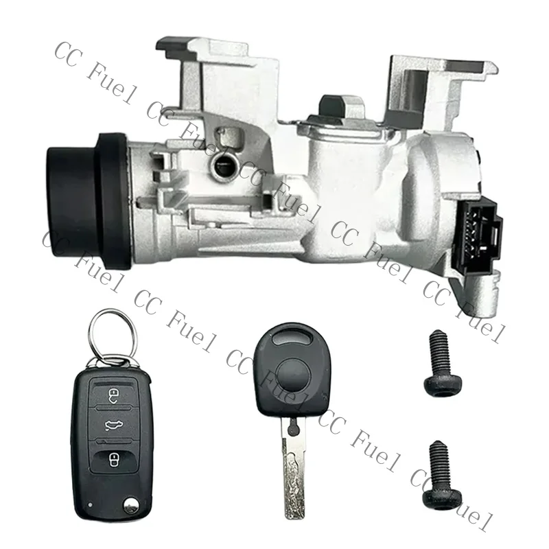 C+ 1x FOR VW JETTA WITH REMOTE CONTROL KEY SHELL IGNITION SWITCH LOCK ASSEMBLY 06-18