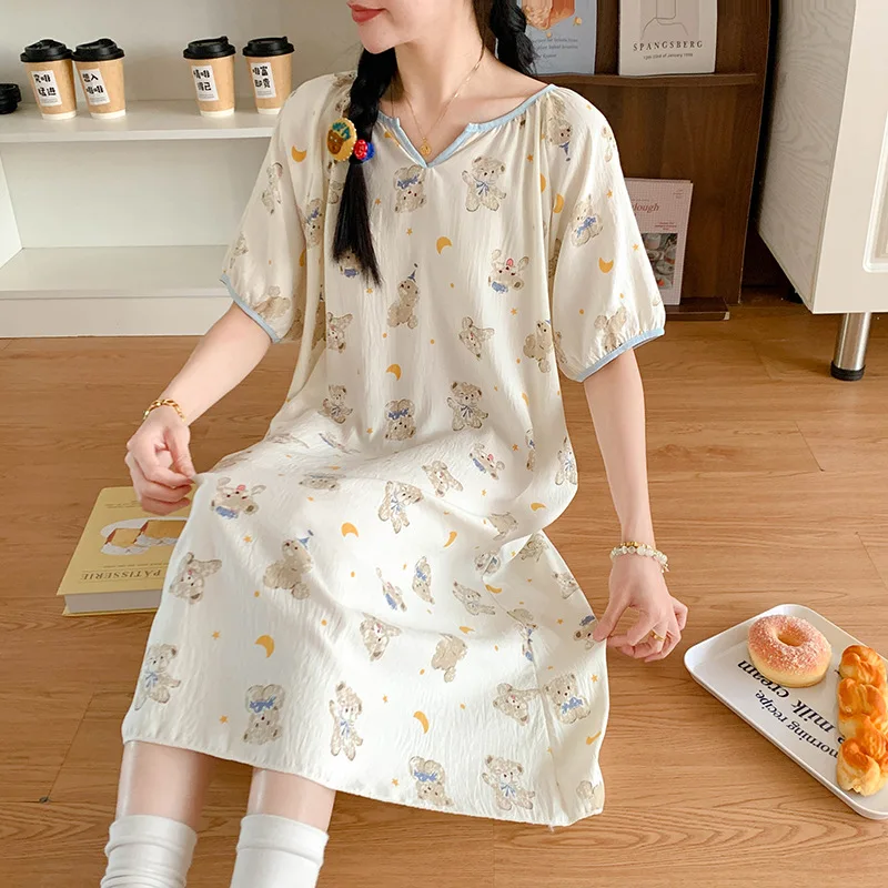 

Nightgown Women Pyjamas Woman Night Clothes Sleepwear Women's Underwear Night Sleep Summer Pajamas Sleeping Shirt Woman Dress