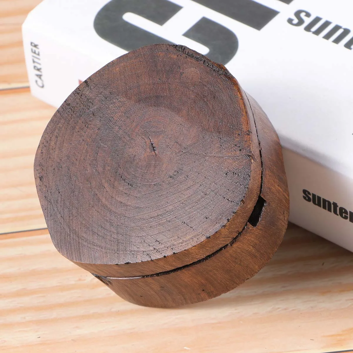 

Decoration Solid Wood Ashtray Creative Smoking Cigar Vintage Cigarette Ornament