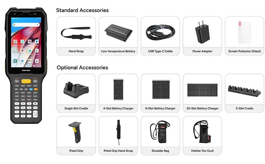 ME74 High Quality Android13 Ultr-rugged PDA WIFI 6 Handheld Android PDA 2D QR Code Reader -30℃ Handheld PDA With GMS AER