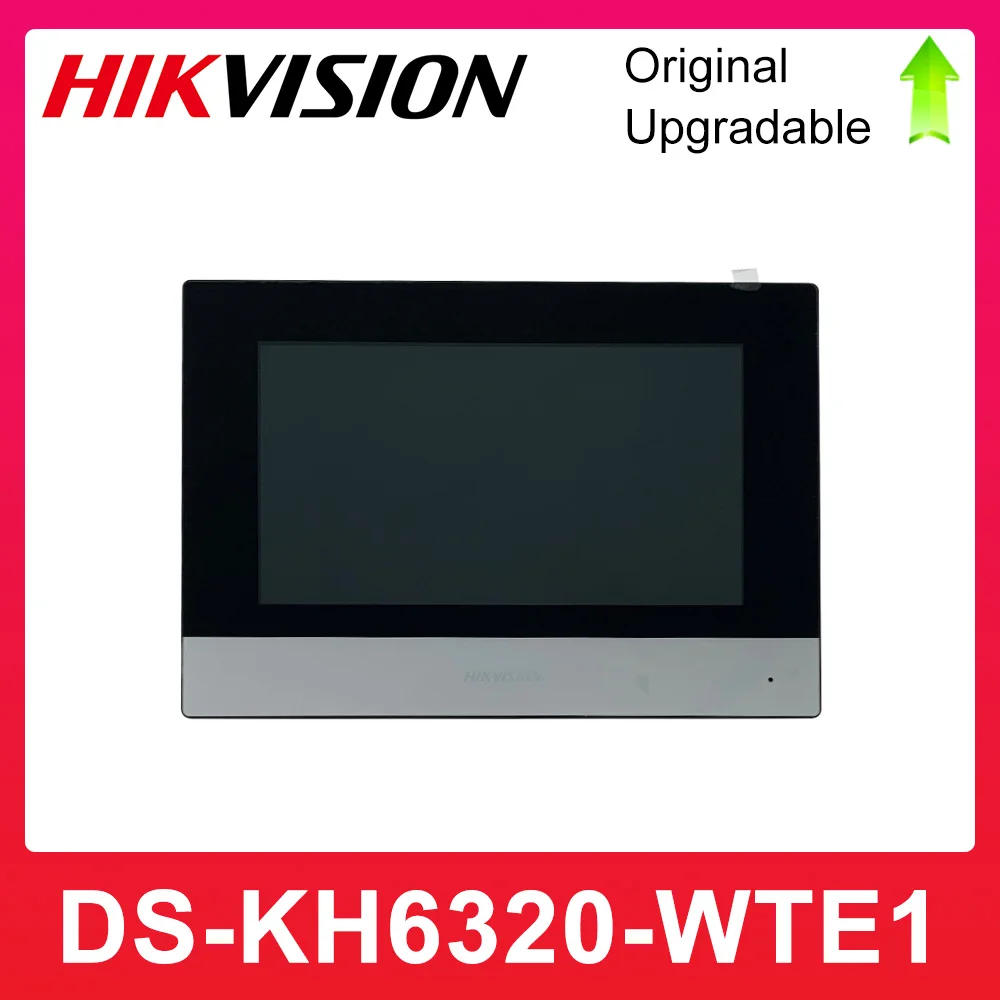 Hikvision DS-KH6320-WTE1 Video Intercom Indoor Station 7-Inch Touch Screen Standard POE WIFI Wireless Monitor