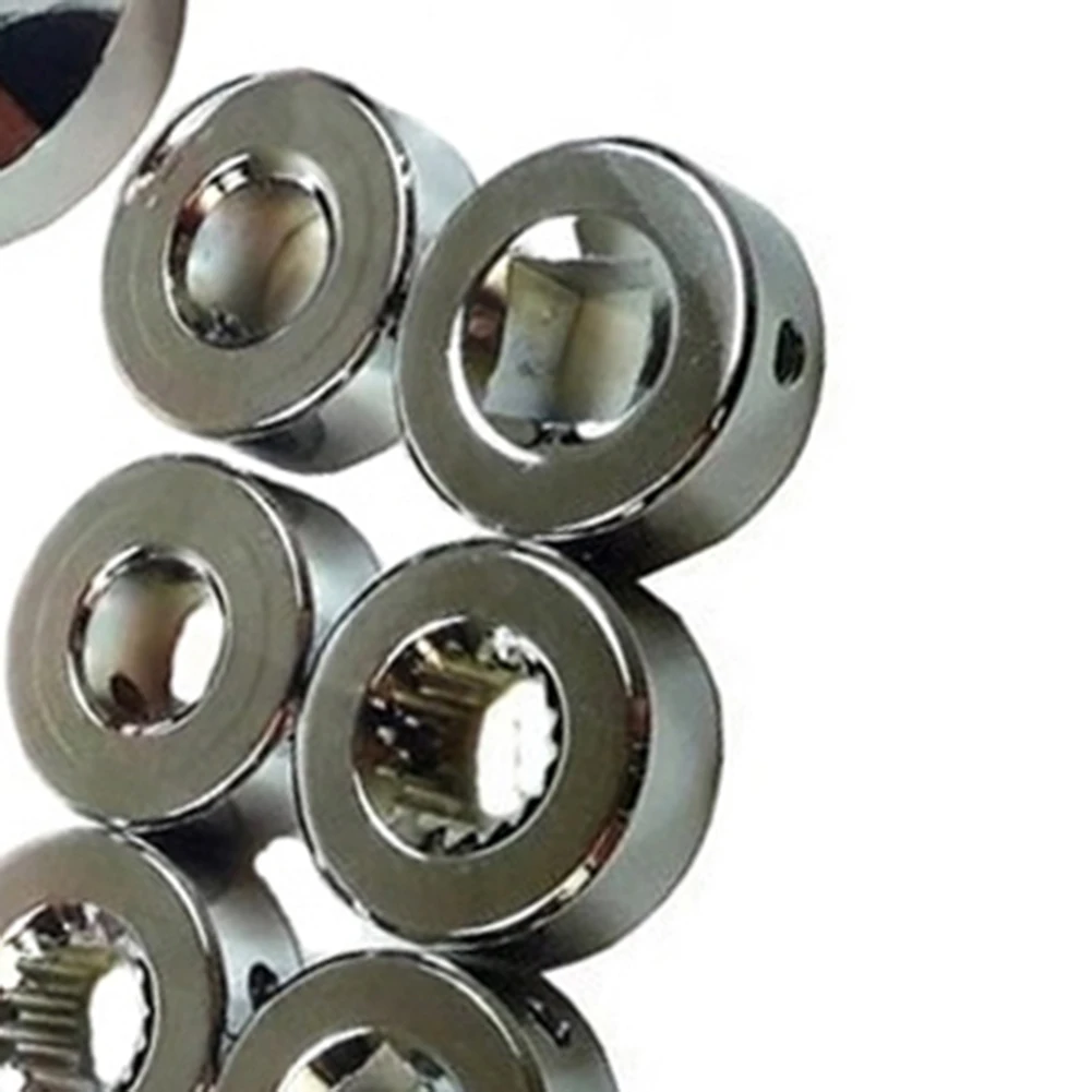 Chrome Billet Aluminum 3in Window Crank Handle Kit with Square Splined Round Adapters for Classic Car Door Quarter