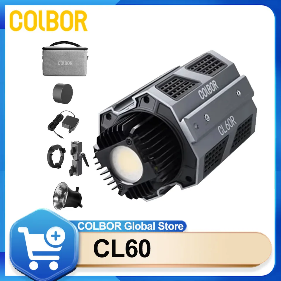 

COLBOR CL60 COB video Light Shooting Camera Flash Photography Lighting 2700K-6500K RGB For Youtube tiktok Video Lamp APP Control