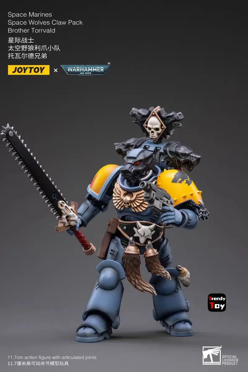 【JOYTOY】Warhammer 40K Space Marines Space Wolves Claw Pack Brother Torrvald 1/18 Action Figure Toys