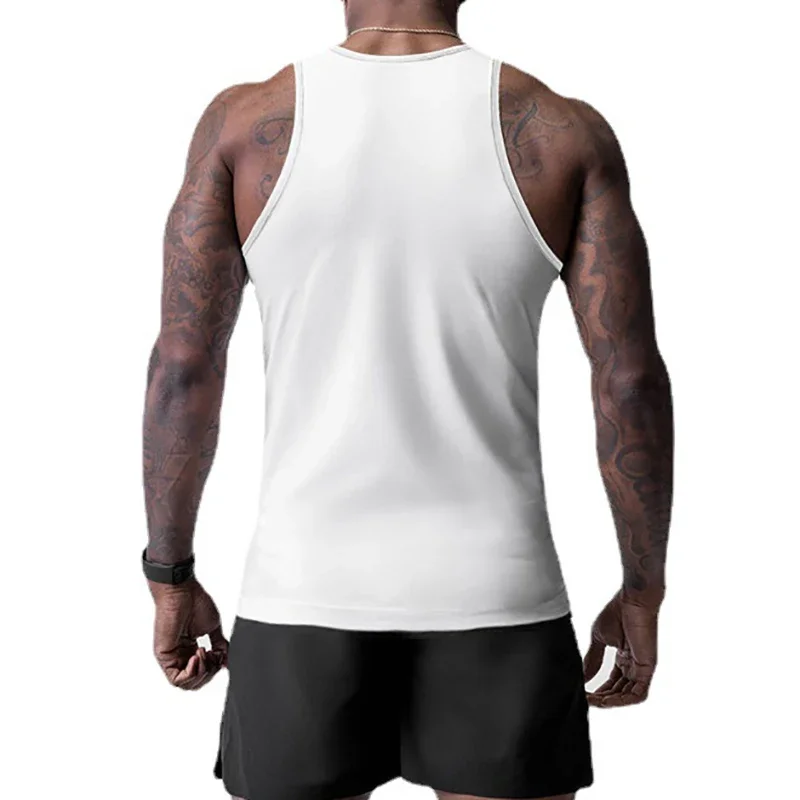 Gym Clothing Summer Mesh Quick Dry Fitness Tank Top Men Muscle Sleeveless Shirt Slim Fit Base Layer Sports Undershirt