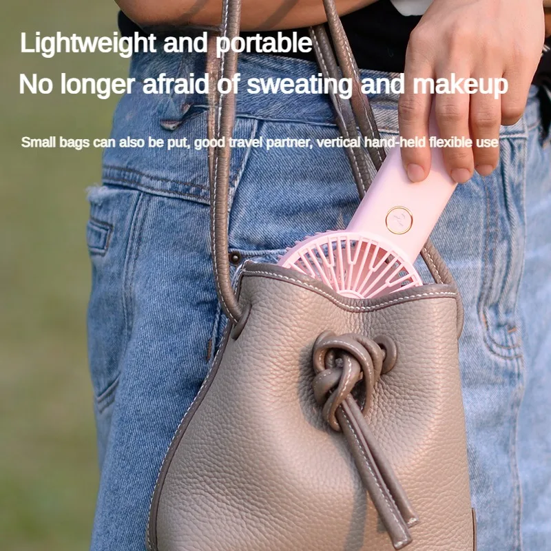 Mini Fan Usb Oplaadbare Draagbare Handventilator 6V Zomer Student 3 Podium Desk Fan Met Basis Ventiador Venty Kinderwagen Pocket Fans