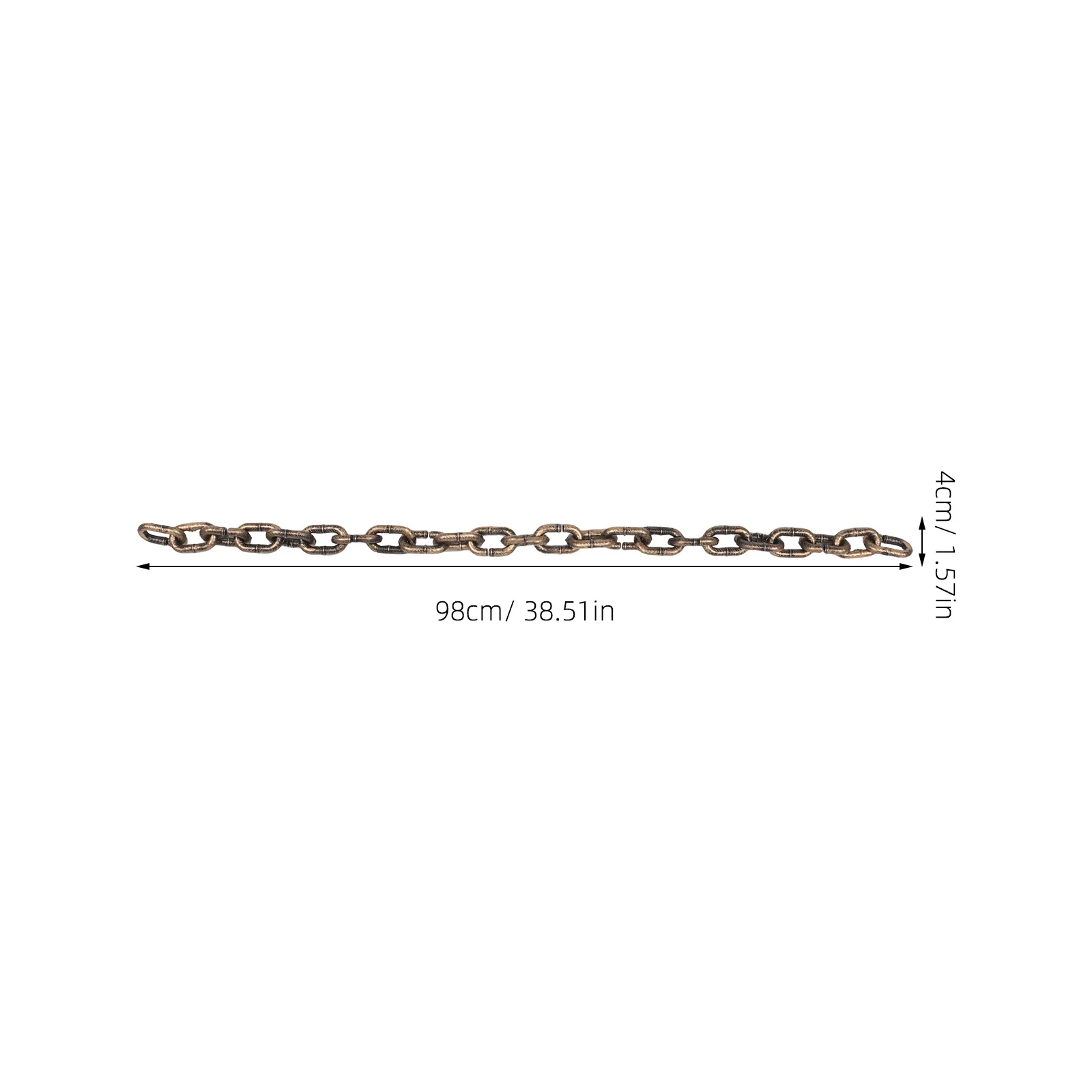 3Pcs 할로윈 플라스틱 체인 현실적인 경량 의상 유령의 집 장식 소품 플라스틱 배리어 체인