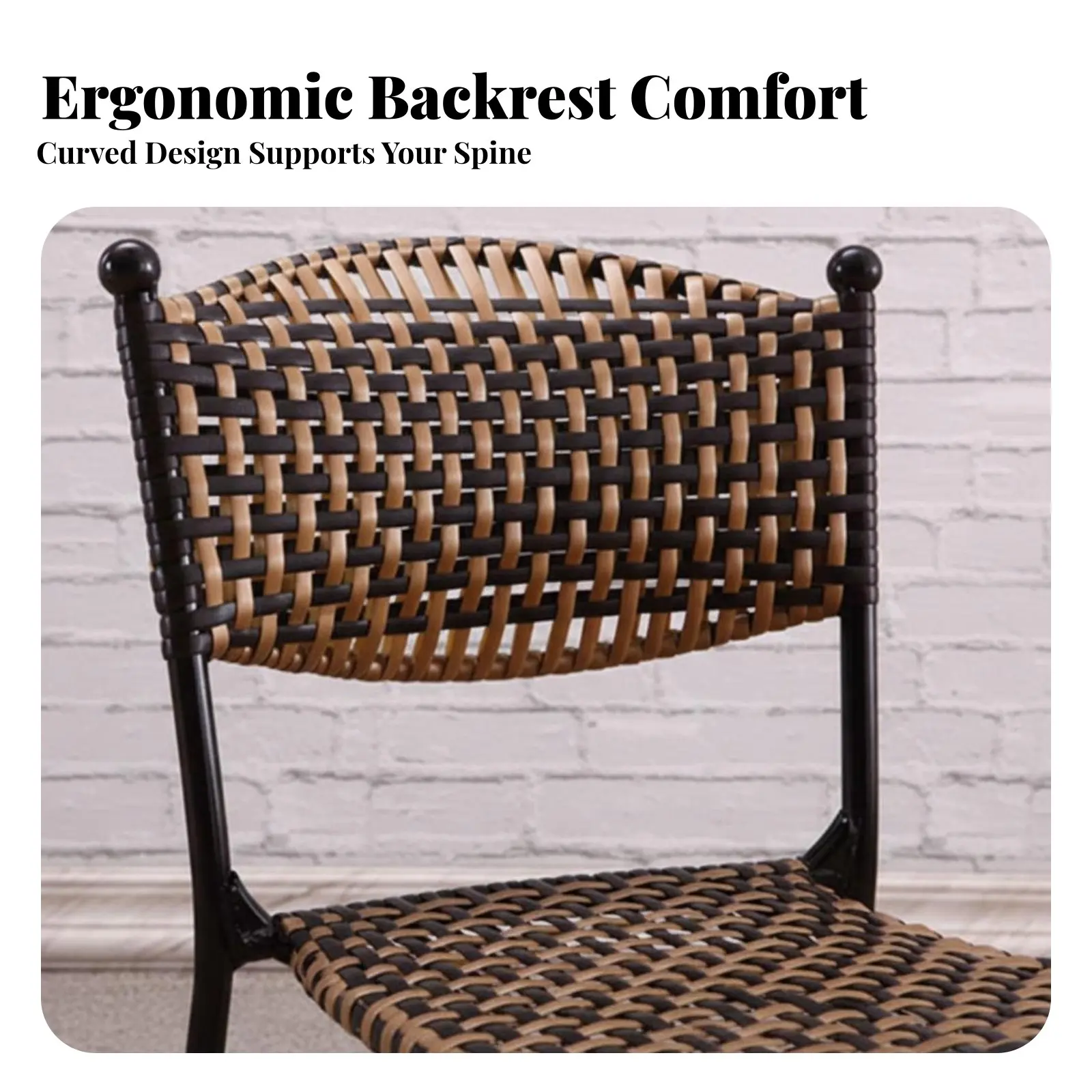 

Portable Highrear Lounger Adjustable Recline Outdoor Furniture Easy to Fold Side Storage Pocket for Campers, Campsite, Picnics