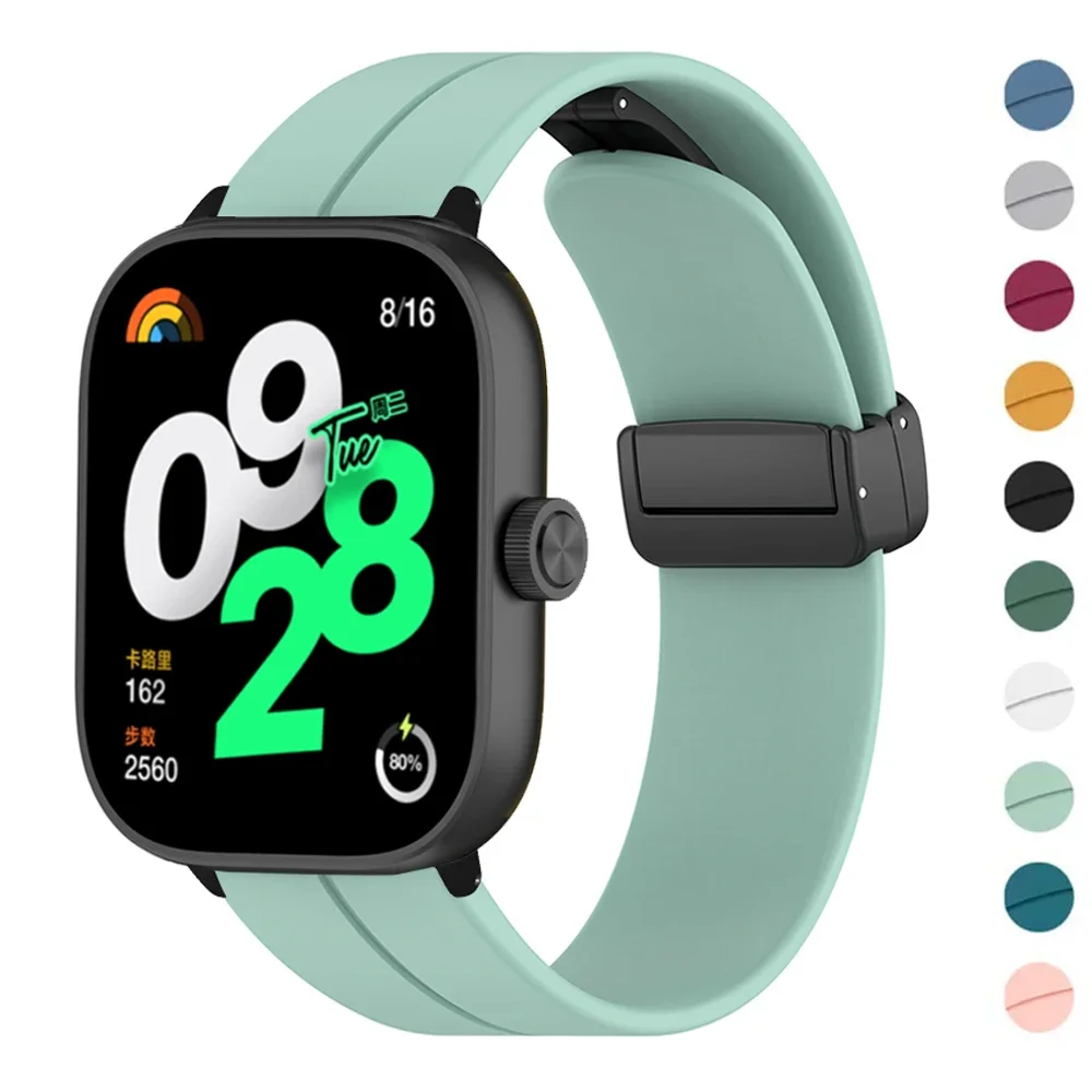Pop Silicone Wristband For Xiaomi Redmi Watch 4 Smart Strap Replacement Corre Magnetic Bracelet Mi Watch 8Pro 8 Pro SmartWatch B