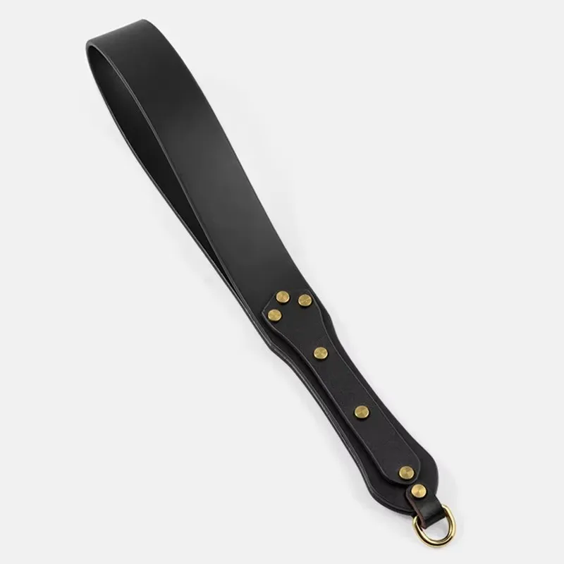 42 см из натуральной кожи, конский кнут, усиленная ручка с заклепками, укороченное флоггерное весло для верховой езды, весло для порки