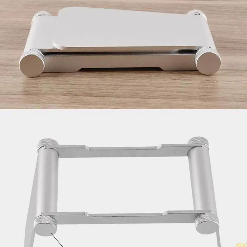 A0NC محمولة حامل فلتر القهوة حامل الألومنيوم سبيكة قابلة للطي قابلة للطي مضغوط القهوة بالتنقيط موقفا للمنزل أو الاستخدام