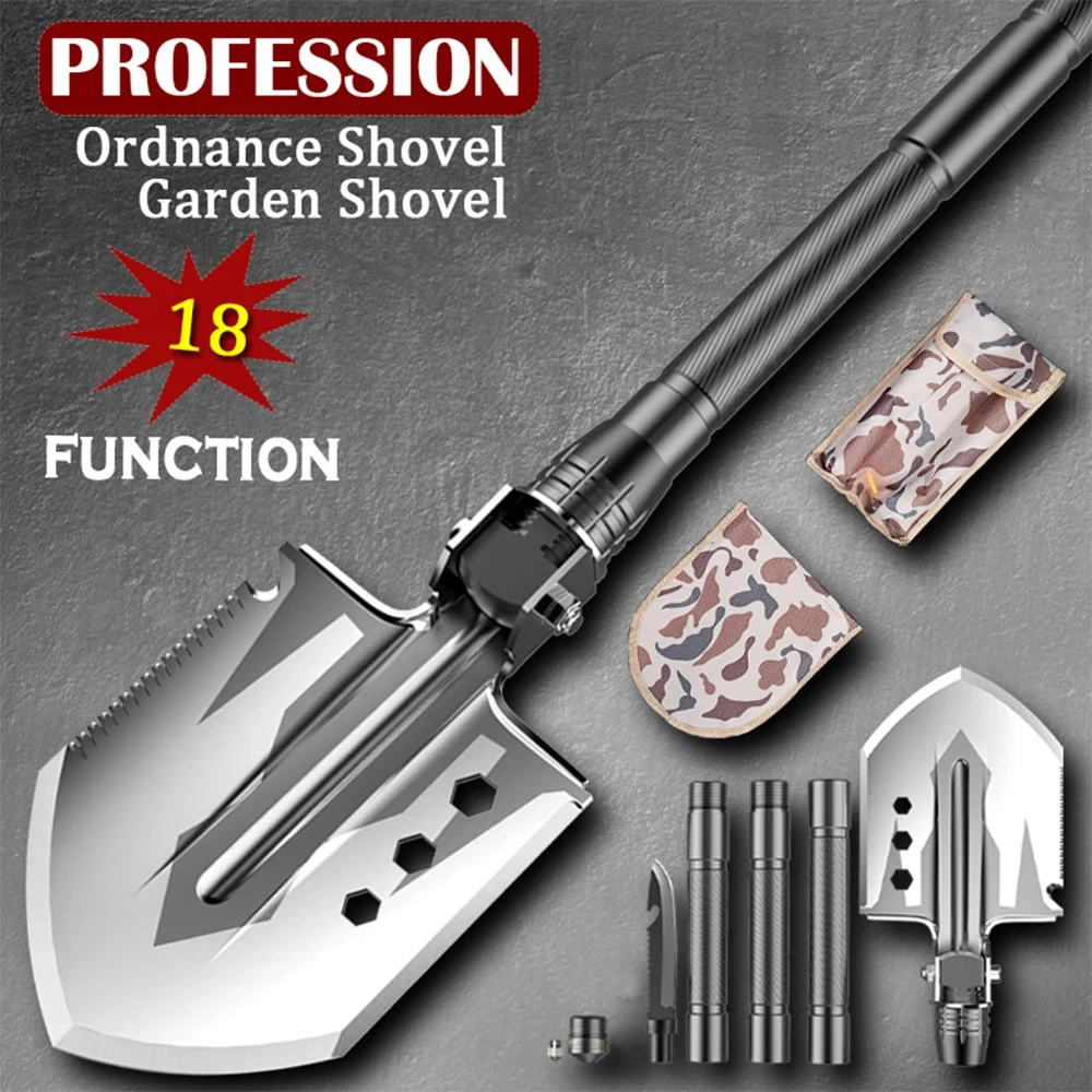 

Multifunction Shovel Survival Folding Shovel Garden Spade Dig Tools Kit Garden Tools Set Outdoor Tool Vehicle, Camping, Fishing