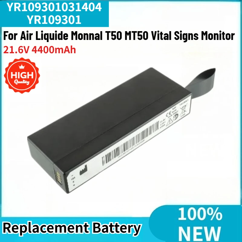 100% New YR109301031404 YR109301 High Quality Medical Battery 21.6V 4400mAh for Air Liquide Monnal T50 MT50 Vital Signs Monitor