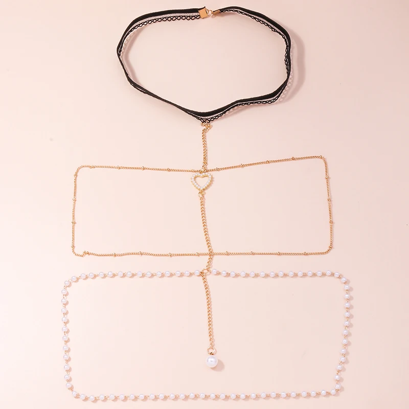 Aihua Bohemia Mehrschichtige Quastenperlen Beinketten für Frauen, verstellbare elastische Oberschenkelkette am Bein, Zubehör, sexy Körperschmuck – Detail 4