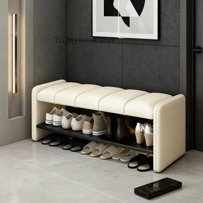 Para Premium Entrance Door Shoe Bench Comfortable Minimalist Stools Ottomans Feel Los Household,Taburete Pies Home Furniture