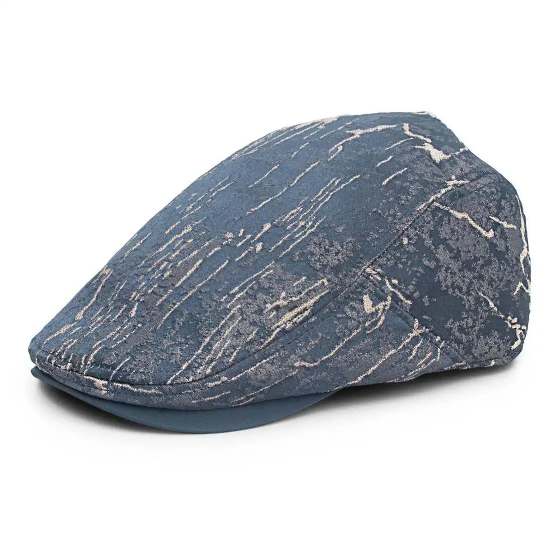 Marble Texture Metal Wire Embroidered Peaked Cap Fashionable Stylish Unisex Ultra-Thin Breathable Spring and Summer Fashion Cap
