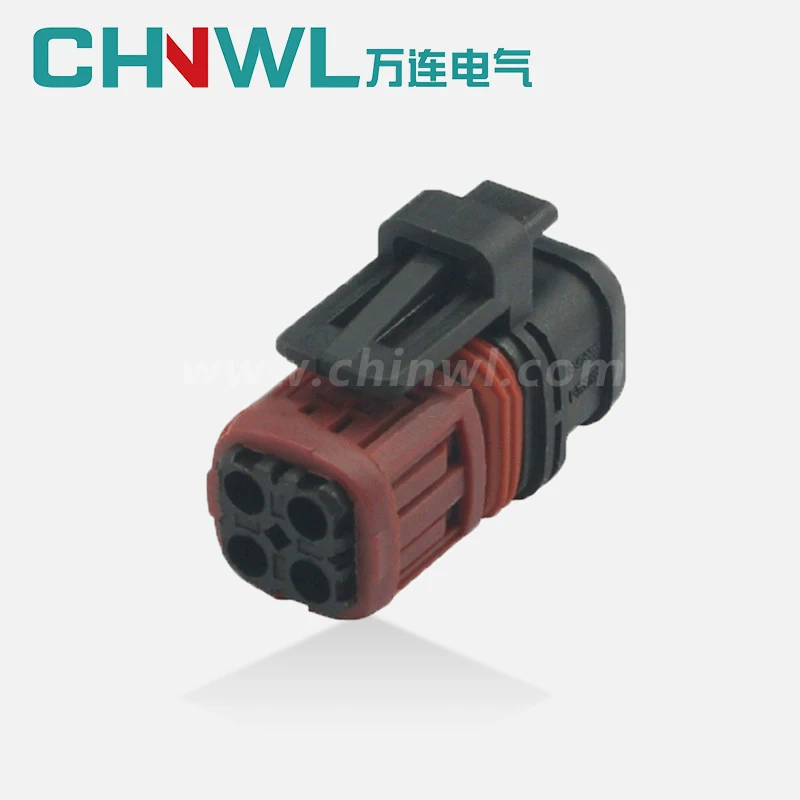 

50 Sets 4 Pin 1337352-1 Fuel Injector Plug Oxygen Sensor Connector Wiring Socket For Cars Excavator