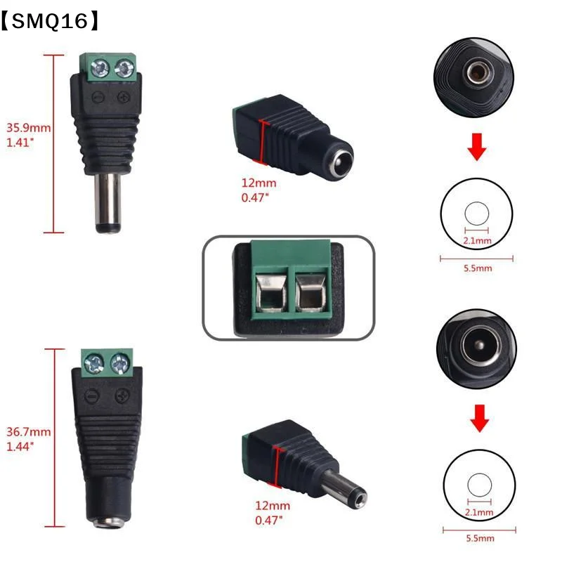 Q9 BNC Male/Female Camera Monitoring Video Cable Plug Pressure Connector No Soldering Required For Electronic Components【SMQ】