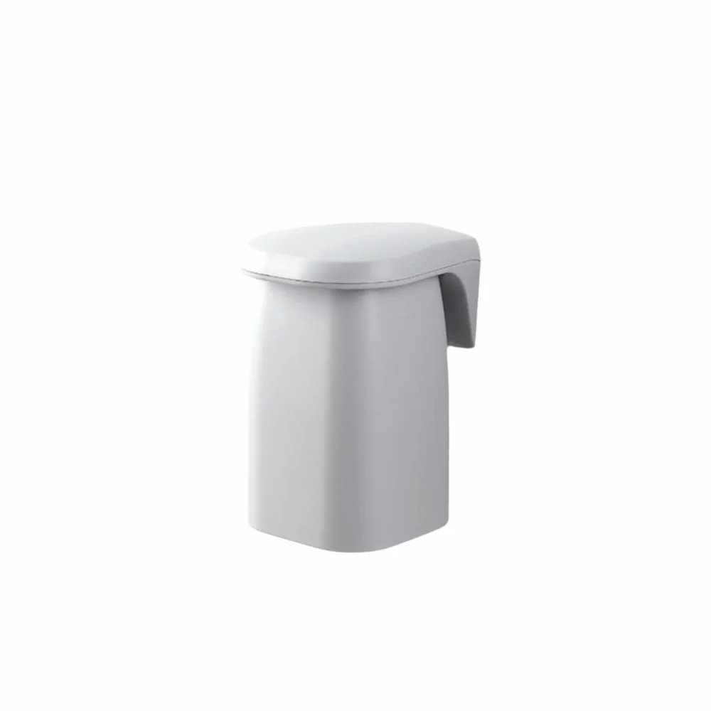 ABS Magnetic Toothbrush Cup Holder Drainage Design Inverted Suspension Bathroom Organizer Wall Mounted