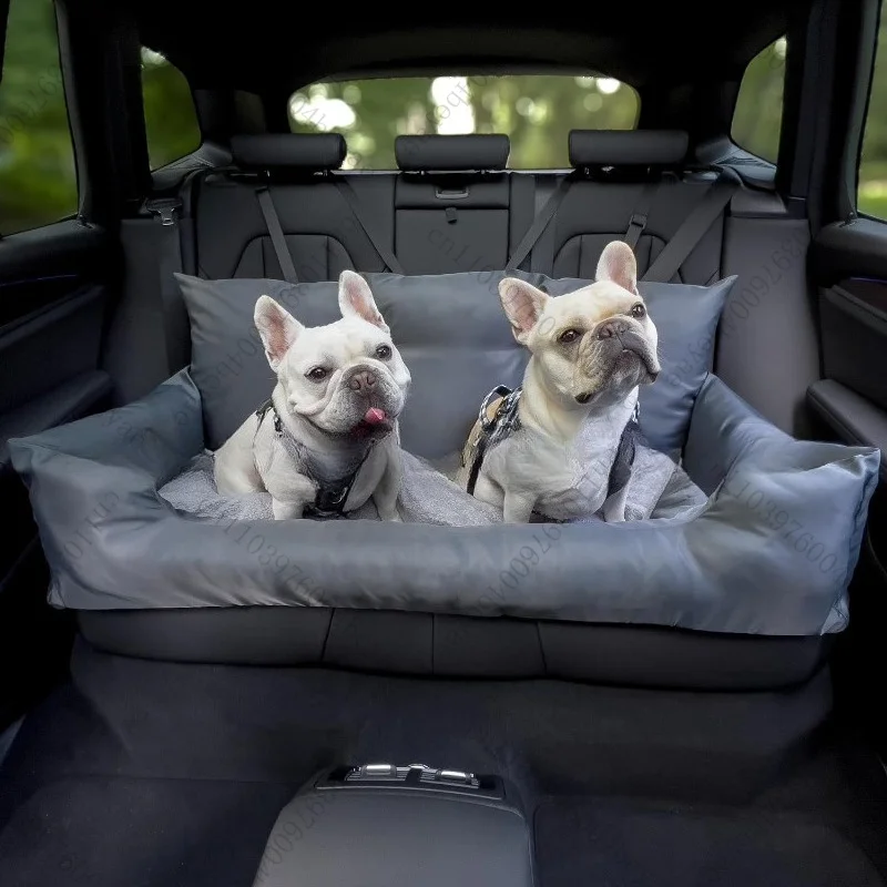 Big Dog Car Seat Bed Travel Pillow Safety Luxury Dog Bed Pet Rear Seat Cover Pet Bed Pet Seat Dog Products
