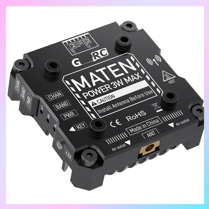 

AB25-For GEPRC MATEN 5.8G 3W VTX PRO 3000Mw 80CH Video Transmitter DC7-36V Built In Mic For FPV Long Range Racing Drone