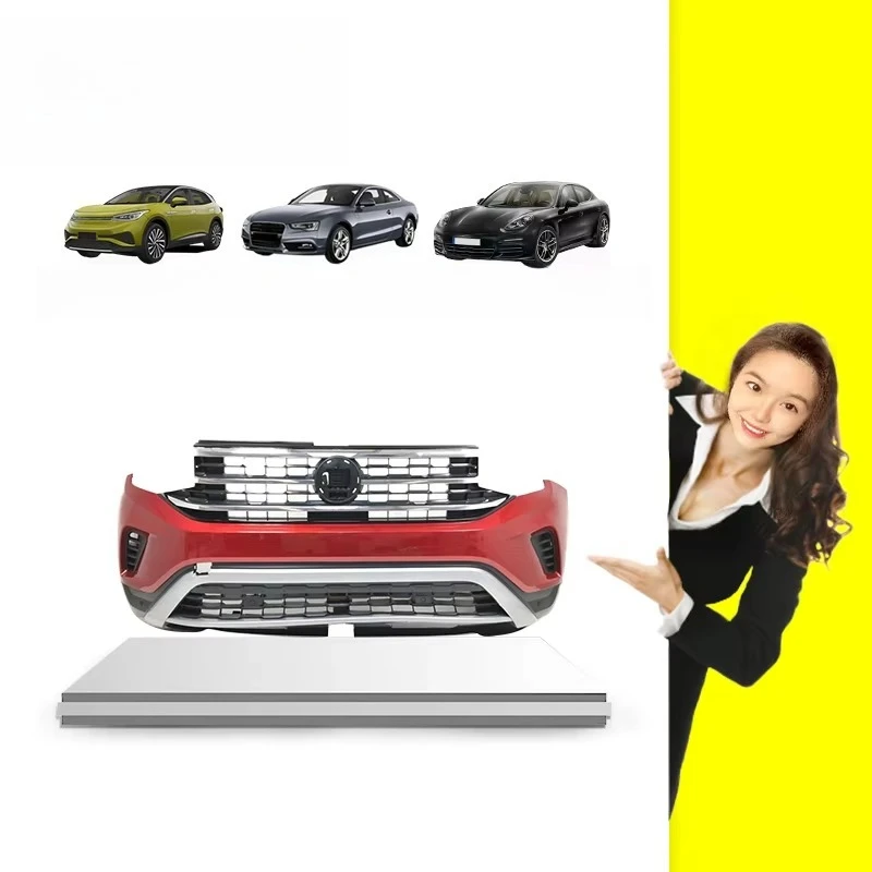 

SENP Auto Body Bumper Accessories 2020-2023 Atlas Parts & Cross Sport Front Bumper 4 Sensor Aurora Red #24 3CM807221