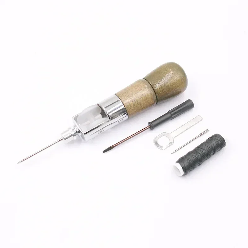 Leather Sewing Machine Diamond Cutting Hand Sewing Machine Threading Machine Needle Threading Tool DIY Leather Carving Tool