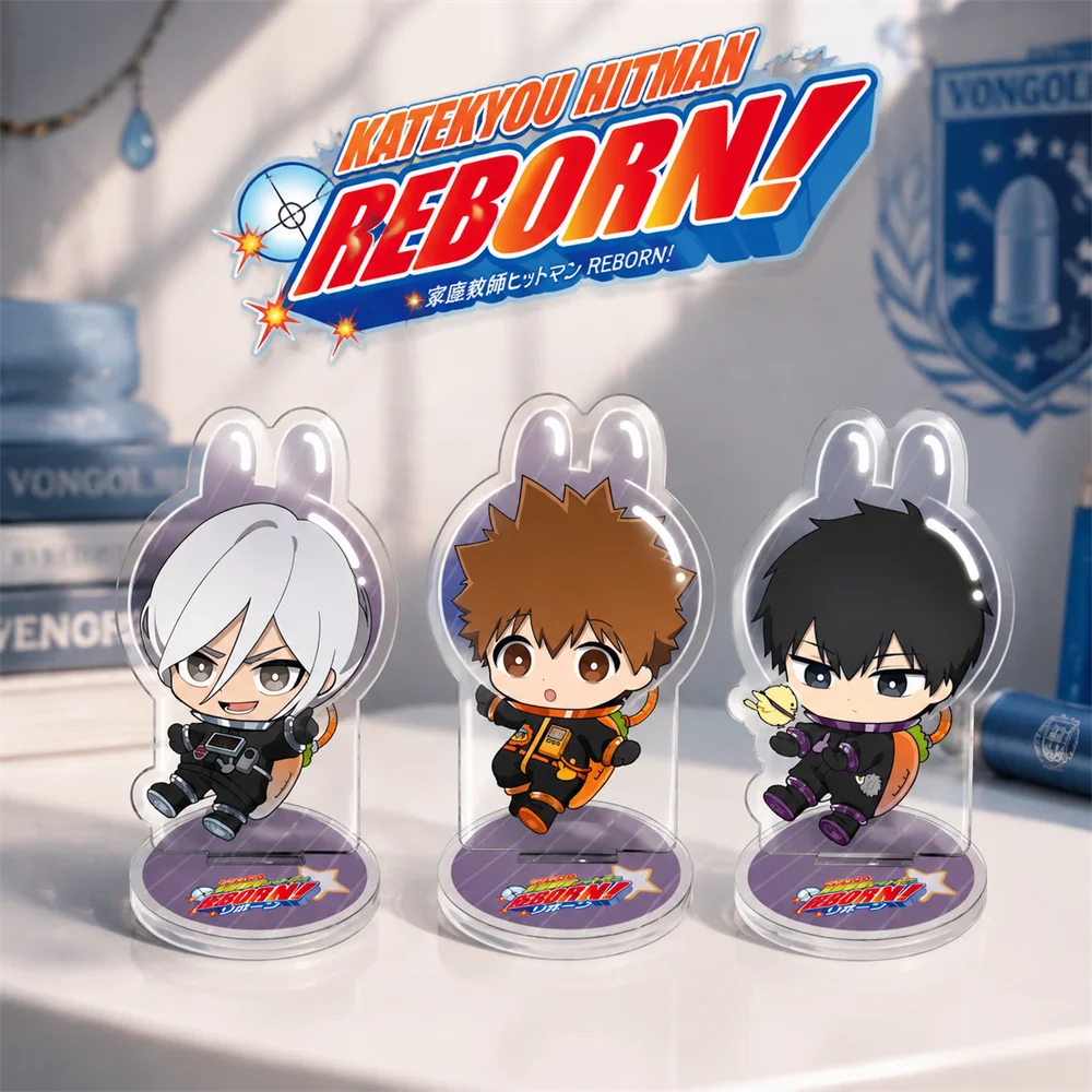 Anime Katekyou Hitman Reborn 10cm Acrylic Stand Tabletop Decorations Accessories Decor Gifts Exquisite Products Keychains