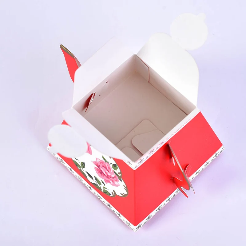 10/20Pcs Teekanne Geschenk Boxen Nette Cookie Candy Box Mini Papier Präsentieren Taschen Hochzeit Braut Geburtstag Weihnachten decor Party Liefert – Detail 12