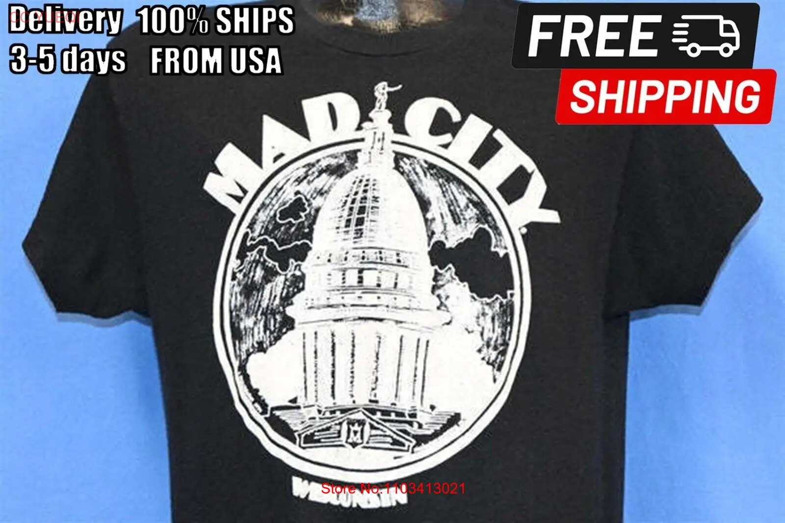 Футболка Mad City Wisconsin Madison State Capitol Футболка Mad City Wisconsin Madison State Capitol