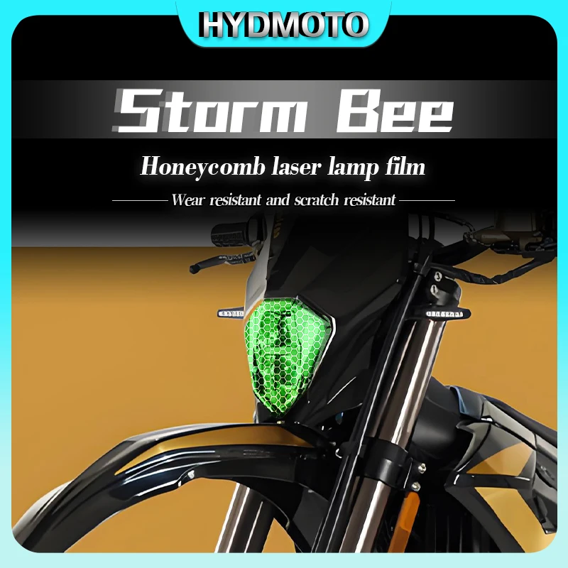 For Surron Storm Bee Electric Off-Road Motorcycle honeycomb laser light film headlight taillight film protective car accessories