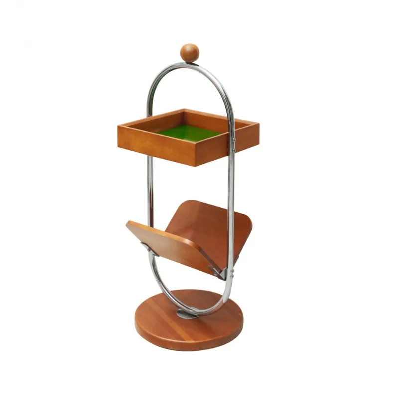 

Side few medieval retro solid wood storage rack sofa small apartment coffee table furniture tea table multi-function