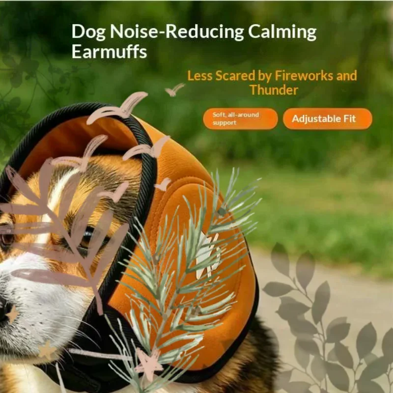 Dog Noise Cancelling Earmuffs Windproof Anxiety Relief Ear Covers For Pet Noise Isolation Travel Ear Muffs