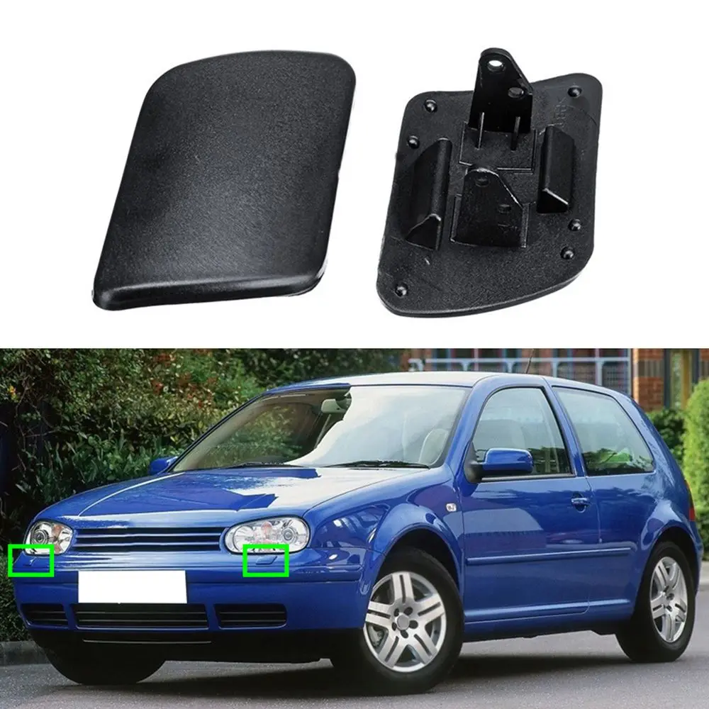 Car Part Headlight Washer Jet Cap Left/Right Side Clean Actuator Cover Cap Front Bumper Cover For VW Golf 4 IV Mk4 1998-2006