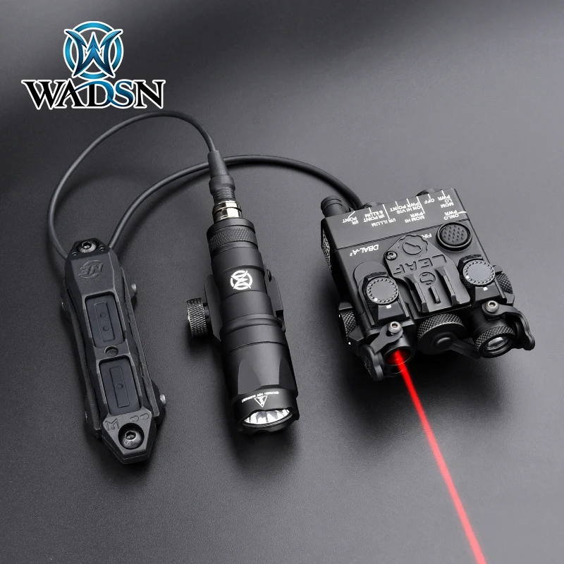 

WADSN Weapon combo set SF M300 M600 Scout Light DBAL-A2 Laser Sight Dual Function Pressure Switch Button Hunting Airsoft AR15